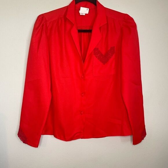 The International Ladies Garment Workers Union Vintage Red Blouse - Picture 8 of 13